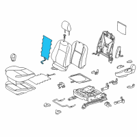 OEM 2016 Toyota Prius C Seat Back Heater Diagram - 87530-52080