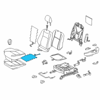 OEM 2019 Toyota Prius C Seat Cushion Heater Diagram - 87510-52170