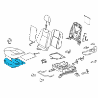 OEM 2016 Toyota Prius C Seat Cushion Pad Diagram - 71512-52521