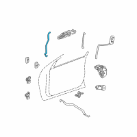 OEM 1999 Chrysler LHS Link-Outside Handle To Latch Diagram - 4574153