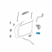 OEM 2002 Dodge Intrepid Cylinder Lock-Door Lock Diagram - 5011040AA