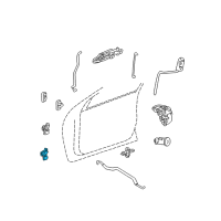 OEM 1999 Chrysler LHS Door Hinge-Lower Right Diagram - 4574300AB