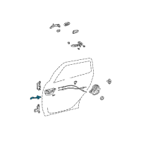 OEM 2006 Toyota Matrix Door Check Diagram - 68630-02061