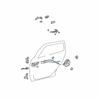 OEM 2003 Toyota Corolla Control Cable Diagram - 69770-02060