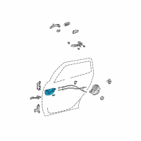 OEM Toyota Corolla Handle, Inside Diagram - 69206-02100-B0