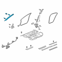 OEM Acura RL Garnish Assembly, Right Front Pillar (Premium Ivory) Diagram - 84101-SJA-A04ZL