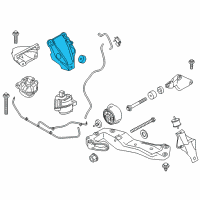 OEM 2016 BMW 535d xDrive Engine Mount Bracket Left Diagram - 22-11-6-796-771