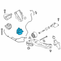 OEM 2015 BMW 535d Engine Mount Diagram - 22-11-6-777-381