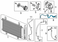 OEM 2022 Honda Civic HANGER ASSY- (INNER) Diagram - 80331-T21-A01