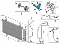 OEM 2022 Honda Civic STATOR SET Diagram - 38924-64S-A01