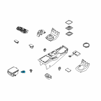 OEM Nissan 350Z Socket & Bulb Assy Diagram - 24860-CF40A