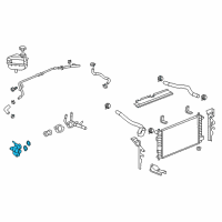 OEM Pontiac Water Inlet Diagram - 12597589