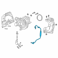 OEM Jeep Wrangler Tube-Oil Feed Diagram - 68300422AB