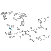 OEM 2007 Toyota Camry Front Pipe Bracket Diagram - 17584-0P020