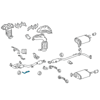 OEM Toyota Avalon Center Pipe Bracket Diagram - 17573-31020
