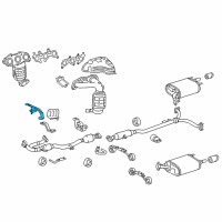 OEM 2006 Toyota Avalon Front Pipe Support Bracket Diagram - 17571-0P010
