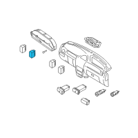 OEM Kia Rio Switch Assembly-Rear Wiper Diagram - 93741FD00008