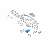 OEM Kia Rio Switch-Hazard Diagram - 84776FD000