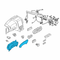 OEM 2008 Ford Explorer Sport Trac Instrument Cluster Diagram - 8A2Z-10849-DA