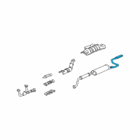 OEM 2001 Acura MDX Finisher, Exhaust Pipe (50.8Mm) Diagram - 18310-S3V-A00