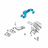 OEM Hyundai Santa Fe Hose Assembly-Air Intake Diagram - 28130-C5100