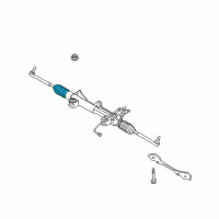 OEM Infiniti G25 Boot Kit-Power Steering Gear Diagram - D8B03-JK01A