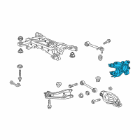 OEM 2012 Acura MDX Knuckle, Left Rear Diagram - 52215-STX-A02