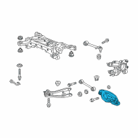 OEM 2008 Acura MDX Arm B, Left Rear (Lower) Diagram - 52360-STX-A01