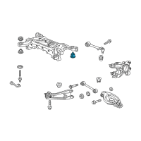 OEM Acura MDX Rubber, Rear Sub-Frame Insulator Diagram - 50370-STX-A03