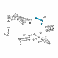 OEM 2011 Acura ZDX Upper Arm Assembly Right Rear Diagram - 52390-SZN-A01