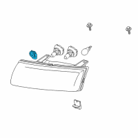 OEM 2004 Saturn Vue Socket Diagram - 22702944