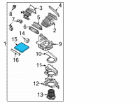 OEM 2022 Kia Carnival FILTER ASSY-AIR Diagram - 97133R0000