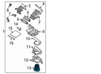 OEM Kia Carnival Motor & Fan Assembly-A/C Diagram - 97113R0000