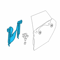 OEM 2017 BMW 440i xDrive Rear Left Window Regulator Diagram - 51-35-7-365-257