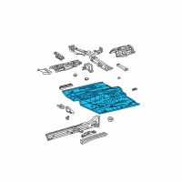 OEM Toyota RAV4 Front Floor Pan Diagram - 58111-42916