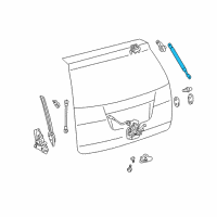 OEM 2009 Toyota Sienna Support Cylinder Diagram - 68905-AE015