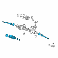 OEM 2019 Chevrolet Cruze Inner Tie Rod Diagram - 13464344