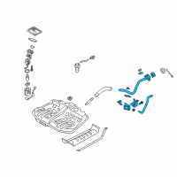 OEM 2012 Hyundai Azera Filler Neck & Hose Assembly Diagram - 31030-3V500