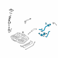 OEM 2017 Hyundai Azera Filler Neck & Hose Assembly Diagram - 31030-3V500