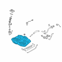 OEM Kia Optima Fuel Tank Assembly Diagram - 311502T500