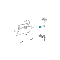 OEM 2000 Toyota RAV4 Lock Handle Diagram - 55565-22020-P0