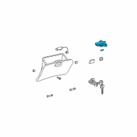 OEM Lexus RX400h Lamp Assy, Glove Box Diagram - 81260-33040