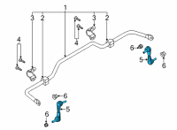 OEM Ford Bronco Sport LINK - STABILIZER BAR Diagram - LX6Z-5C486-C