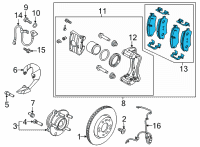 OEM Hyundai Ioniq 5 PAD KIT-FRONT DISC BRAKE Diagram - 58101-GIA00