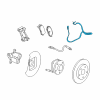 OEM Buick Rear Speed Sensor Diagram - 23483154