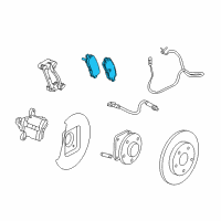 OEM 2012 Buick Regal Brake Pads Diagram - 22846360