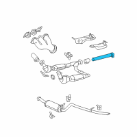 OEM 2006 Lincoln Mark LT Intermed Pipe Diagram - 6L3Z-5A212-J