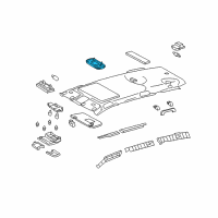 OEM 2012 Toyota RAV4 Overhead Lamp Diagram - 81240-02090-E1