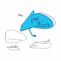 OEM 2017 Toyota Avalon Mirror Assembly Diagram - 87901-07031