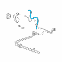 OEM 1997 Pontiac Trans Sport Hose-P/S Fluid Reservoir Inlet Diagram - 26041962